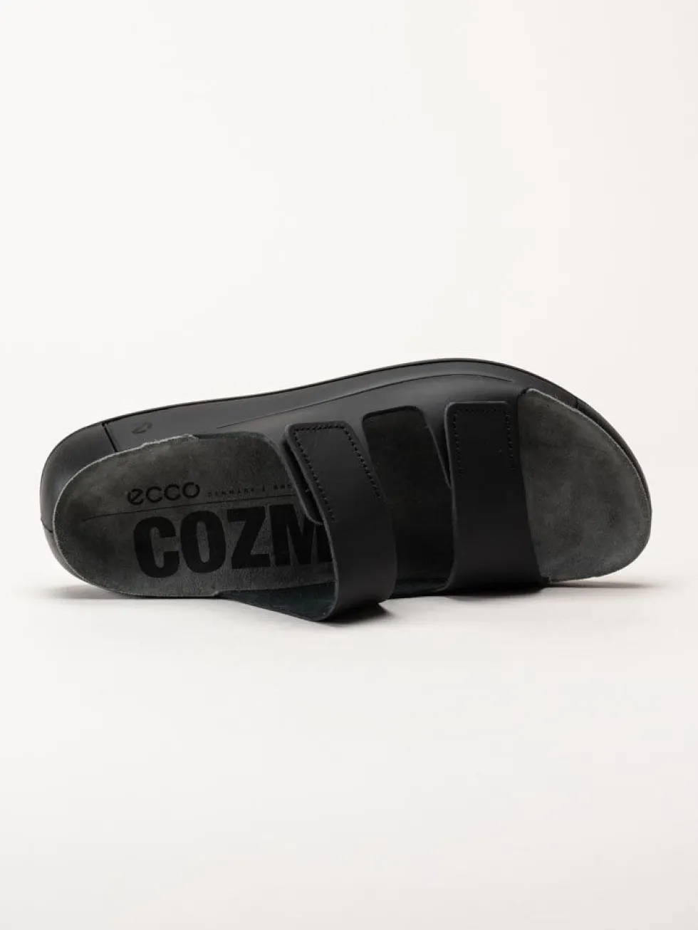Ecco - Cozmo M Slide - Svarta slip in sandaler i skinn