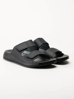 Ecco - Cozmo M Slide - Svarta slip in sandaler i skinn