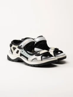 Ecco - Ecco Offroad Yucatan W - Ljusgrå multifärgade vandringssandaler i nubuck