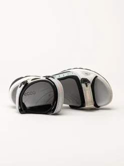 Ecco - Ecco Offroad Yucatan W - Ljusgrå multifärgade vandringssandaler i nubuck