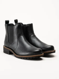 Ecco - Elaina - Svarta chelsea boots i skinn