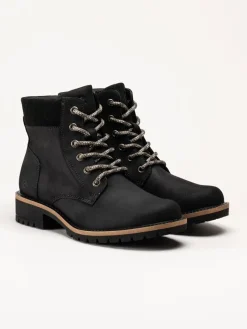 Ecco - Elaina - Svarta kängor i oljad nubuck