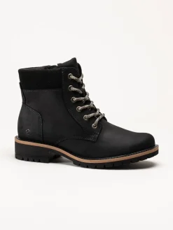 Ecco - Elaina - Svarta kängor i oljad nubuck
