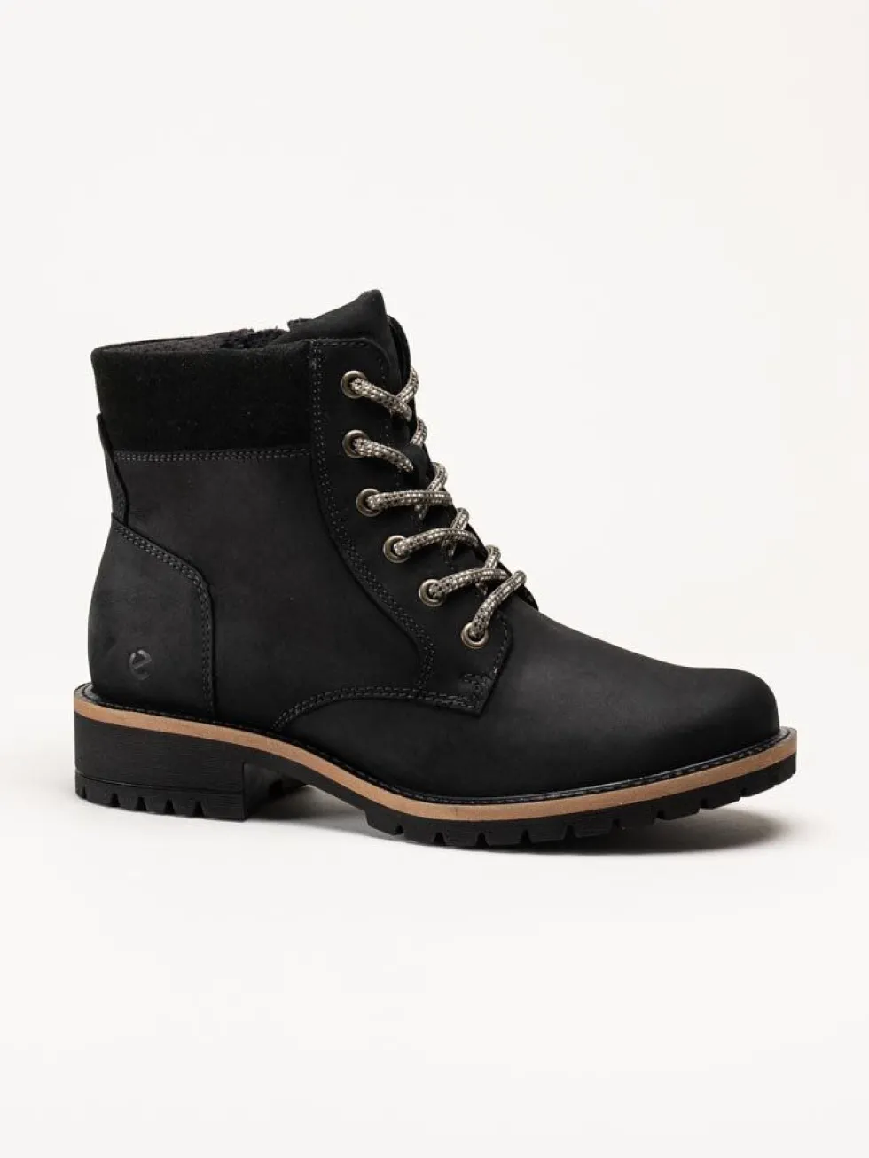 Ecco - Elaina - Svarta kängor i oljad nubuck