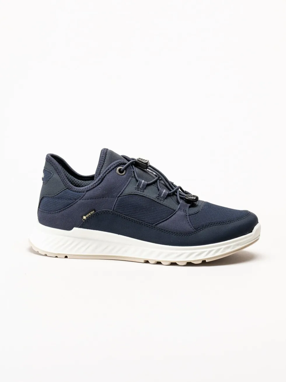 Ecco - Exostride W Low Gtx - Mörkblå sneakers i mesh
