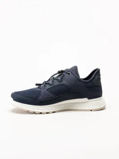 Ecco - Exostride W Low Gtx - Mörkblå sneakers i mesh