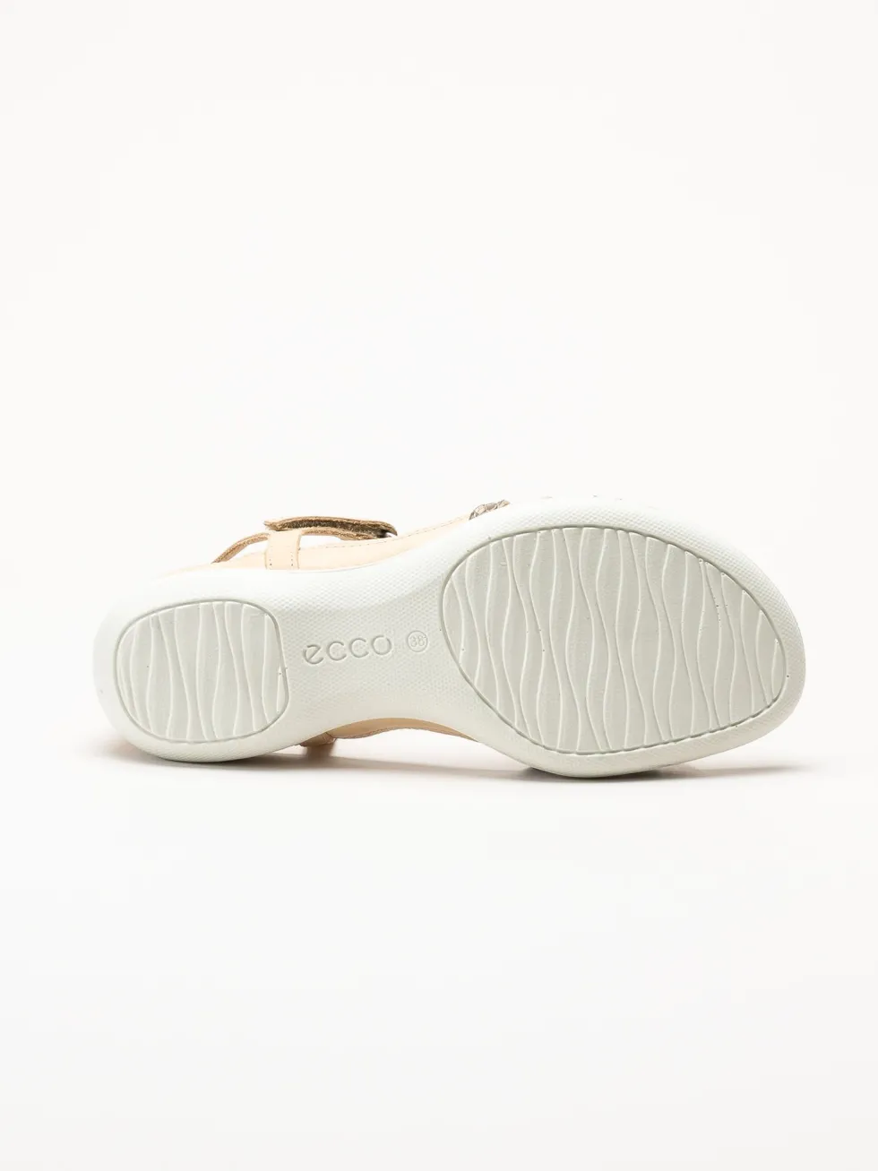 Ecco - Flash - Beige remsandaler i skinn