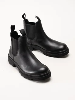 Ecco - Grainer Chelsea - Svarta chelsea boots i skinn