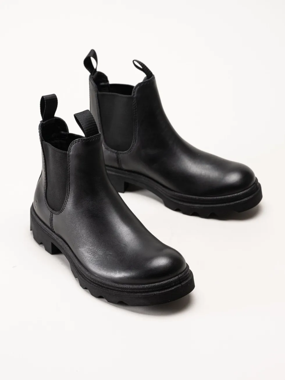 Ecco - Grainer Chelsea - Svarta chelsea boots i skinn