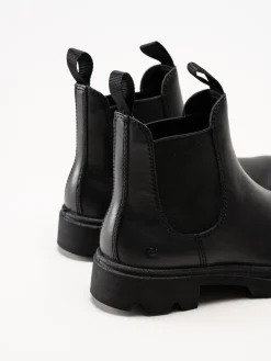 Ecco - Grainer Chelsea - Svarta chelsea boots i skinn
