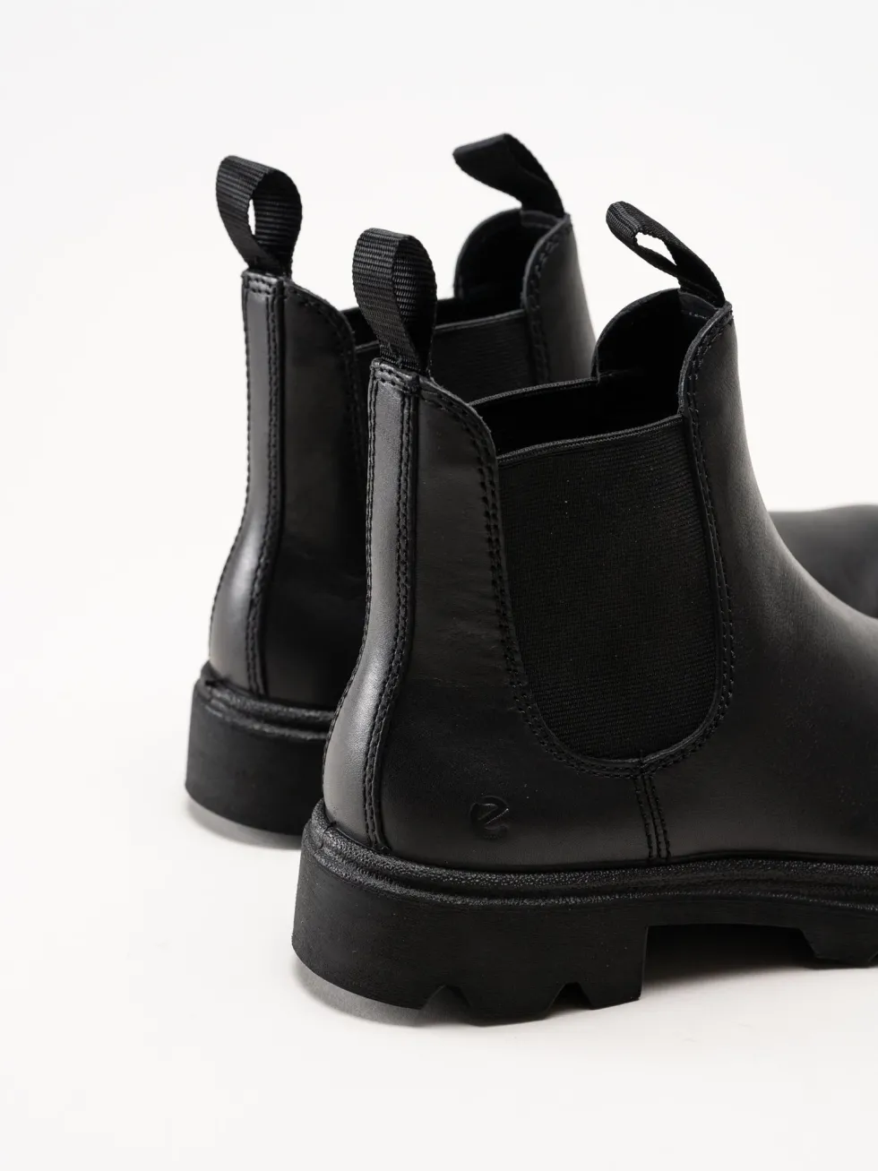 Ecco - Grainer Chelsea - Svarta chelsea boots i skinn