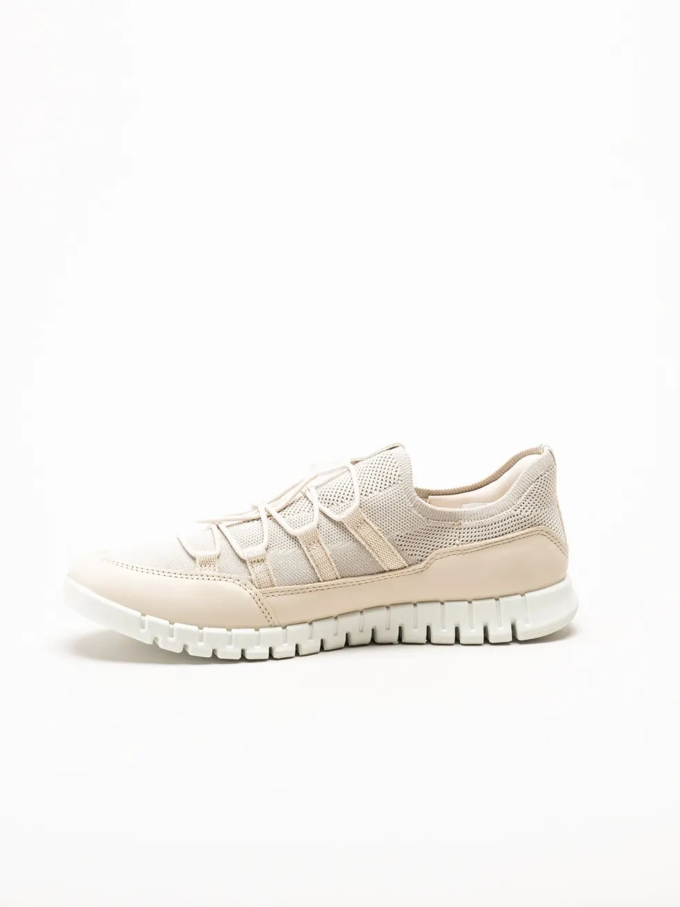 Ecco - Gruuv Lite W Tex sneaker - Beige sneakers i mesh
