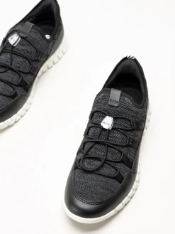 Ecco - Gruuv Lite W Tex sneaker - Svarta sneakers i mesh