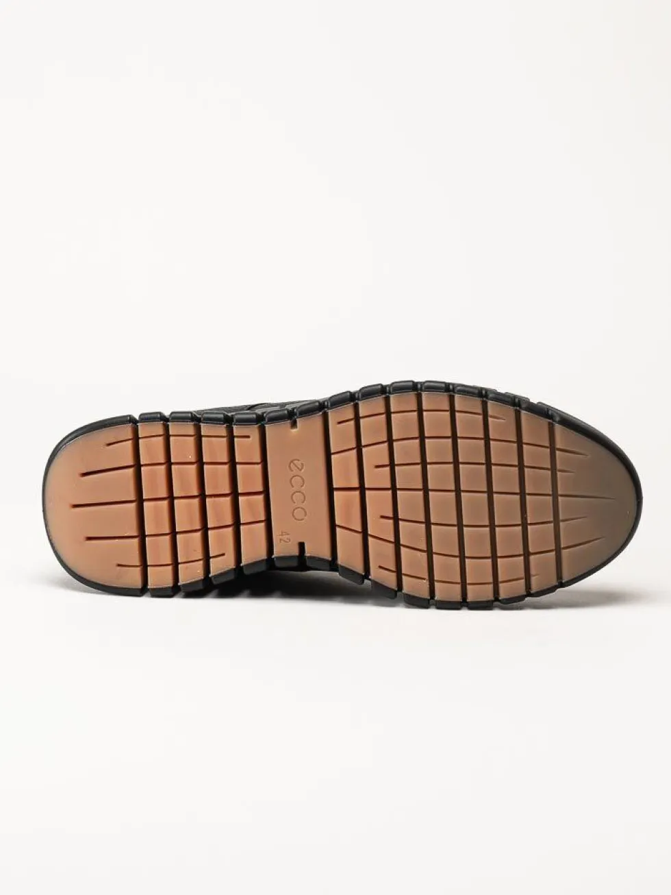 Ecco - Gruuv Sneaker Lea GTX - Svarta skinnsneakers med Gore-Tex