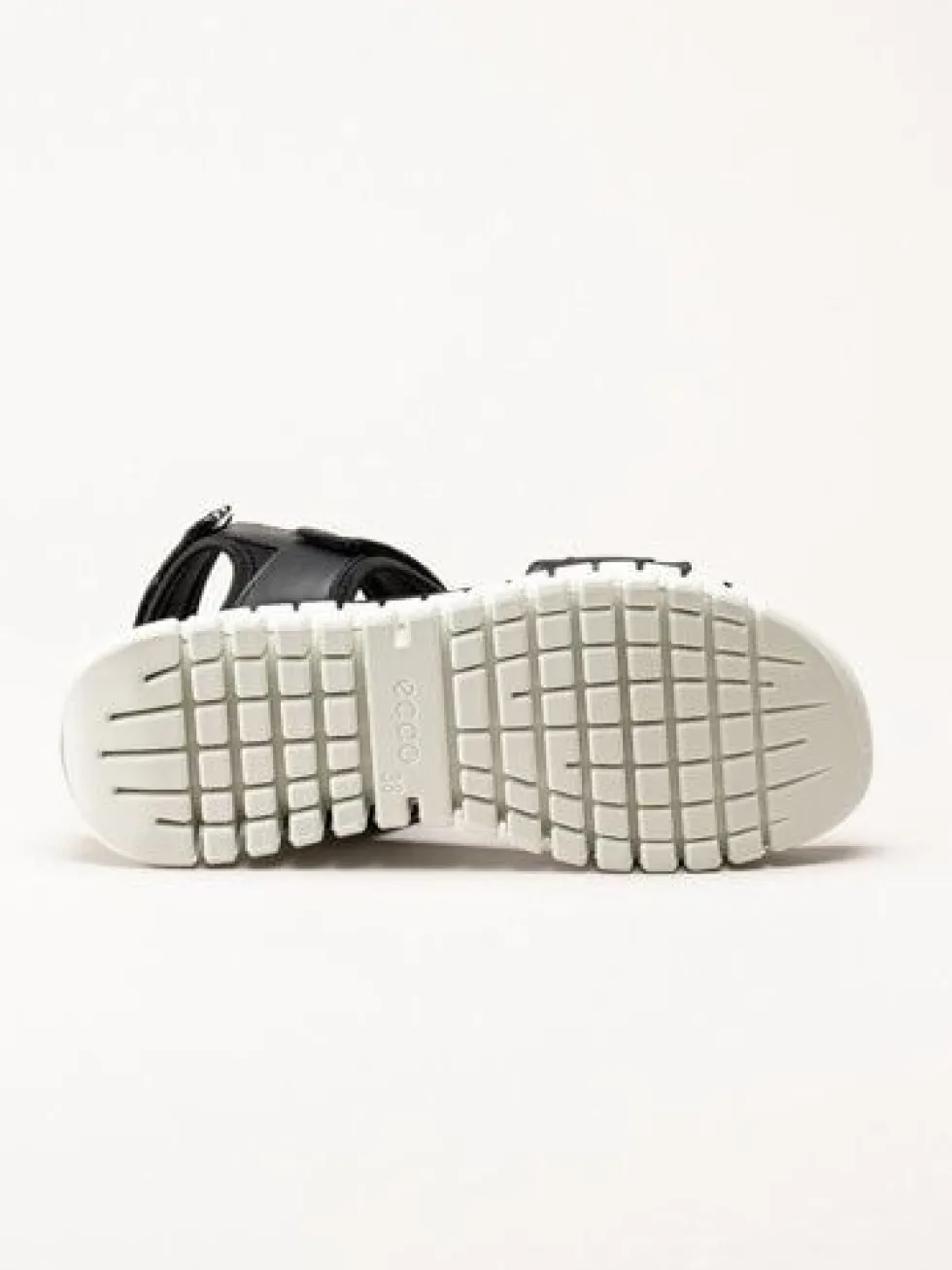 Ecco - Gruuv Sol Sandal - Svarta sportiga sandaler