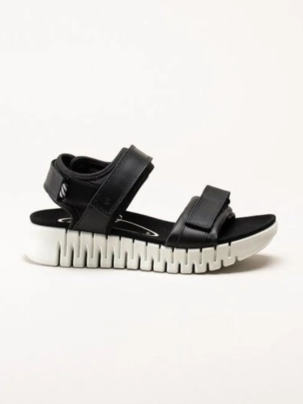 Ecco - Gruuv Sol Sandal - Svarta sportiga sandaler