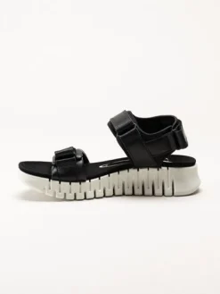 Ecco - Gruuv Sol Sandal - Svarta sportiga sandaler