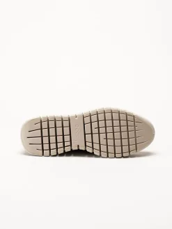 Ecco - Gruuv W Sneaker Lea GTX - Beige sneakers i nubuck