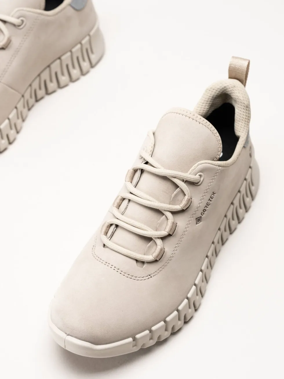 Ecco - Gruuv W Sneaker Lea GTX - Beige sneakers i nubuck
