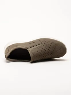 Ecco - Irving - Gröna slip on skor i nubuck
