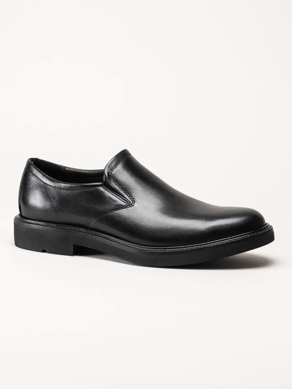 Ecco - London M Slip on - Svarta slip on skor i skinn