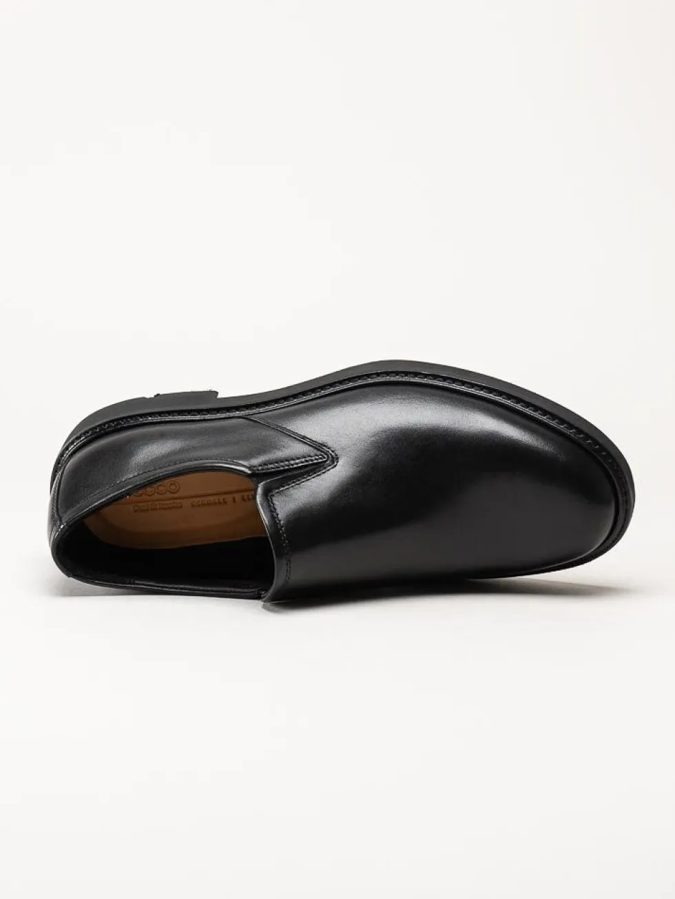 Ecco - London M Slip on - Svarta slip on skor i skinn