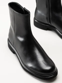 Ecco - Metro Amsterdam Clean - Svarta boots i skinn