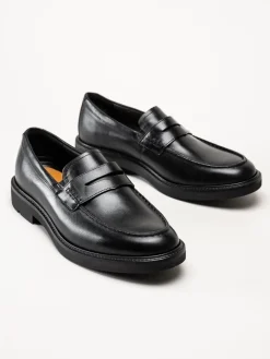 Ecco - Metropole London - Svarta loafers i skinn