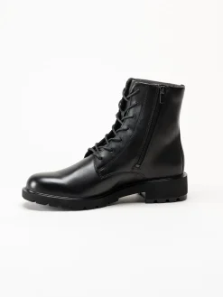 Ecco - Metro Vienna Lace Boot - Svarta kängor i skinn