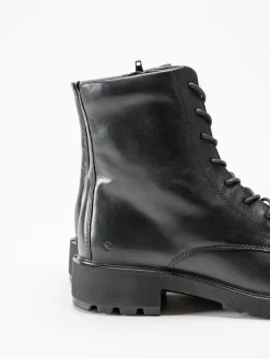 Ecco - Metro Vienna Lace Boot - Svarta kängor i skinn
