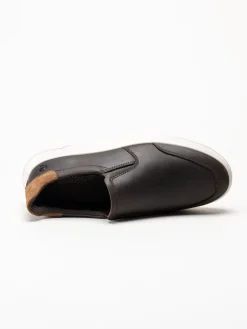 Ecco - Move - Mörkbruna slip on skor i oljat skinn
