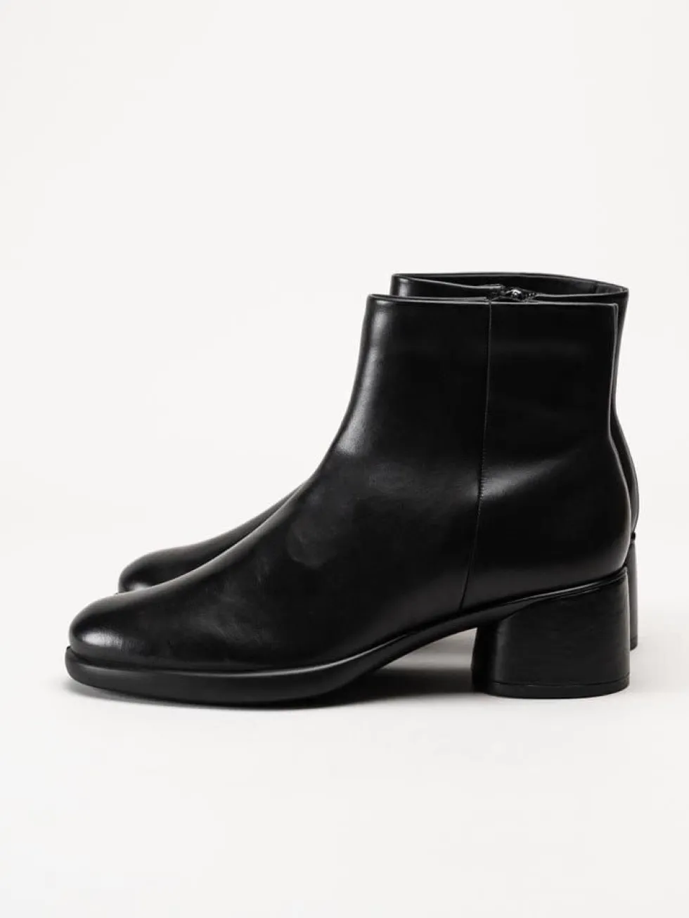 Ecco - Sculpted 35 Clean - Svarta stövletter i skinn