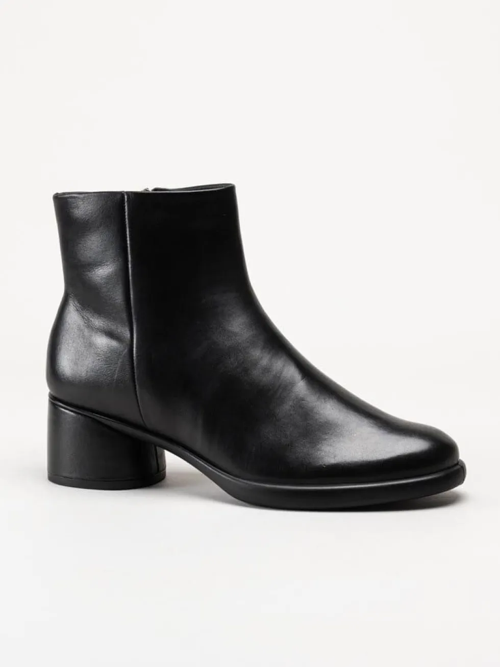 Ecco - Sculpted 35 Clean - Svarta stövletter i skinn