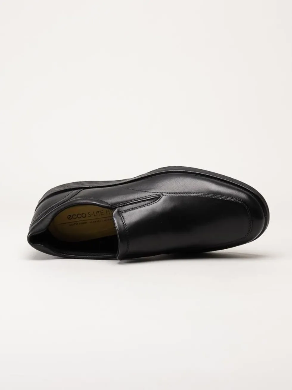 Ecco - S.Lite Hybrid - Svarta slip on skor i skinn
