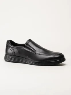 Ecco - S.Lite Hybrid - Svarta slip on skor i skinn