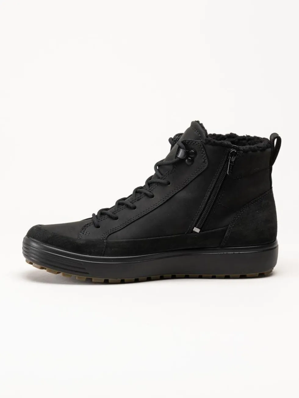 Ecco - Soft 7 Tred Mens GTX - Svarta fodrade kängor med Gore-Tex