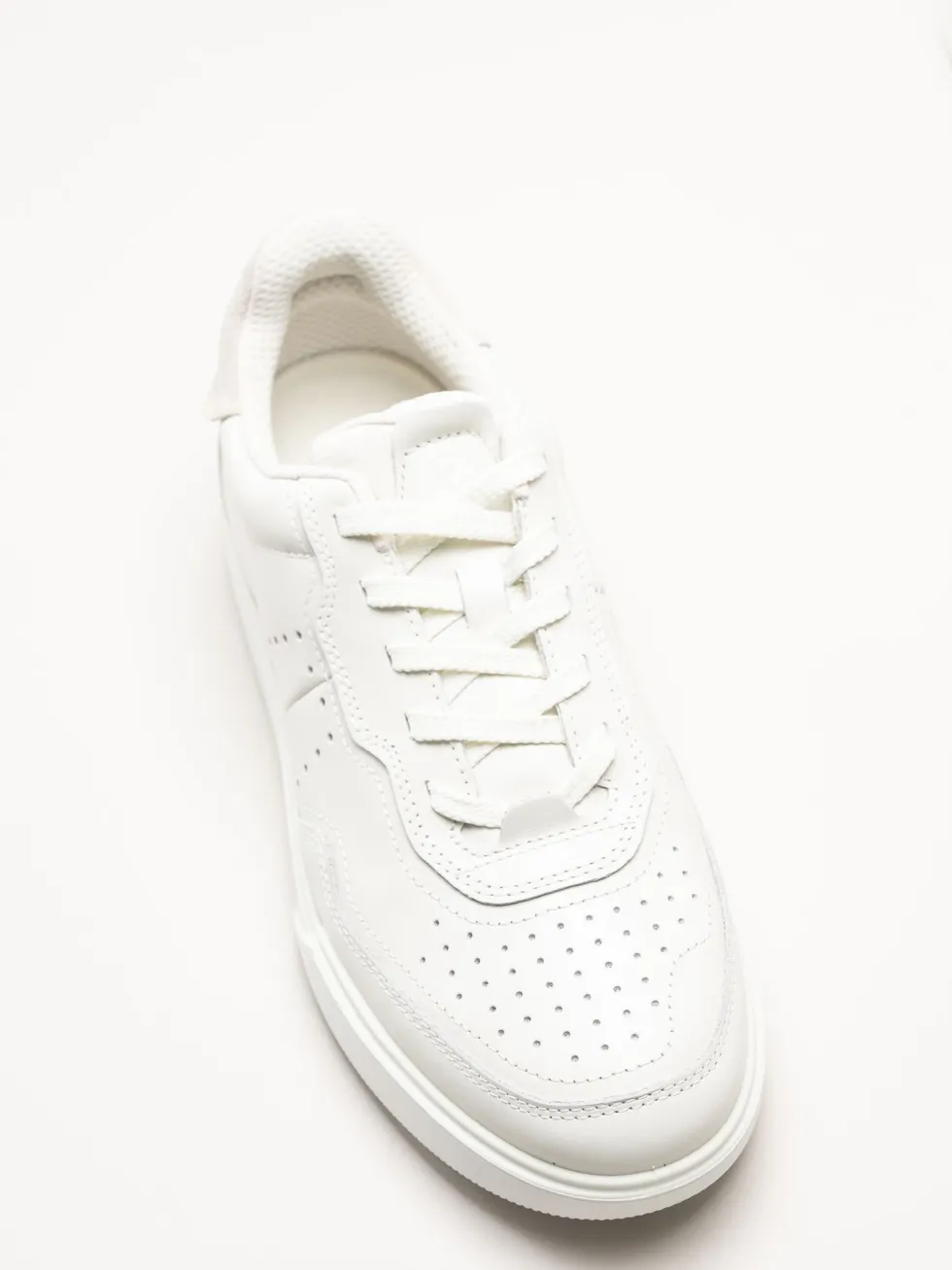 Ecco - Steet Court - Vita sneakers i skinn