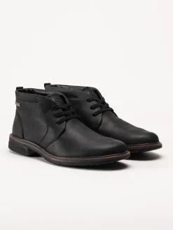 Ecco - Turn Ankle Boot GTX - Svarta kängor i oljat skinn