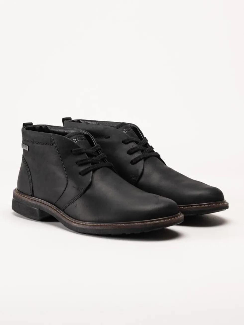 Ecco - Turn Ankle Boot GTX - Svarta kängor i oljat skinn
