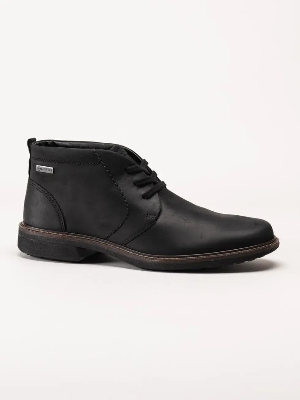Ecco - Turn Ankle Boot GTX - Svarta kängor i oljat skinn