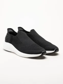Exani - Ease M - Svarta slip on skor i textil