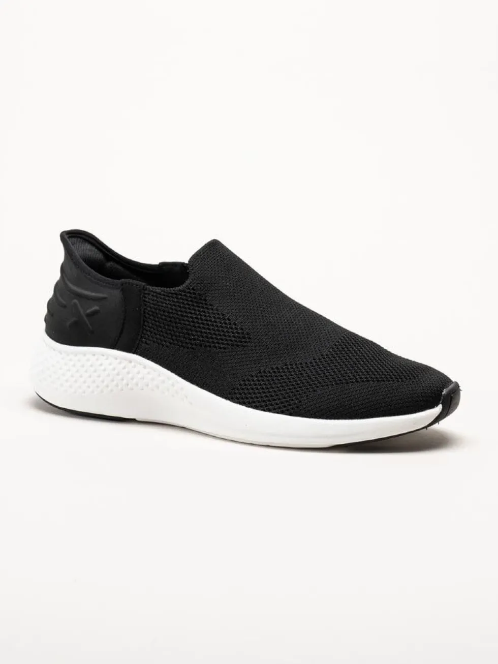 Exani - Ease M - Svarta slip on skor i textil