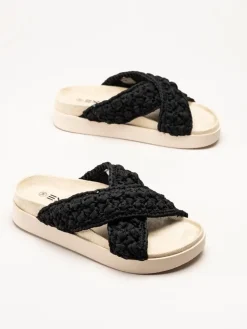 Exani - Leona - Svarta slip in tofflor