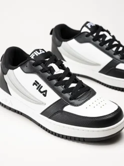 FILA - Rega NF - Svart-vita sneakers i skinnimitation