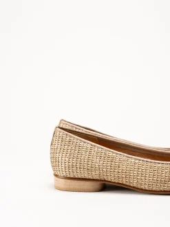 Gabor - Beige ballerinaskor i skinn