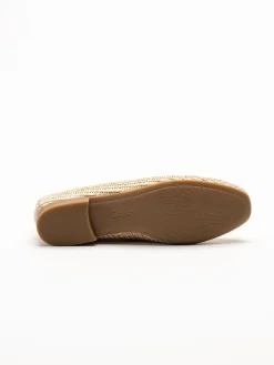 Gabor - Beige loafers i skinn