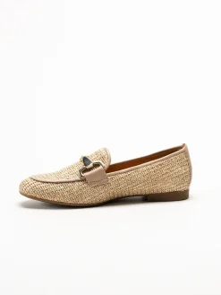 Gabor - Beige loafers i skinn