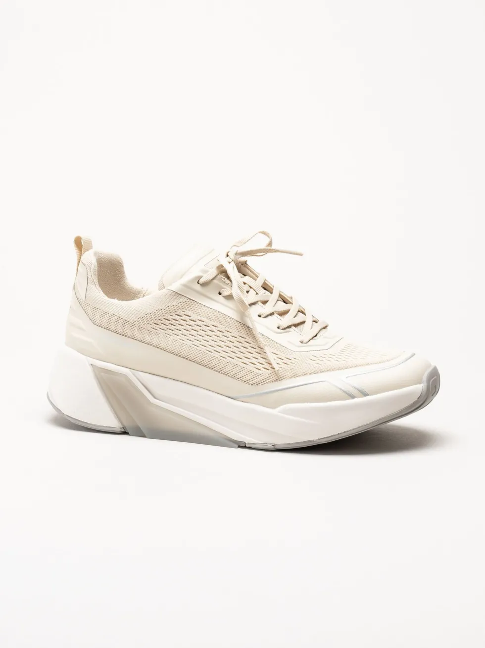 Gabor - Beige sneakers i mesh