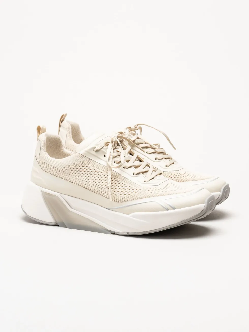 Gabor - Beige sneakers i mesh
