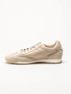 Gabor - Beige sneakers i mocka